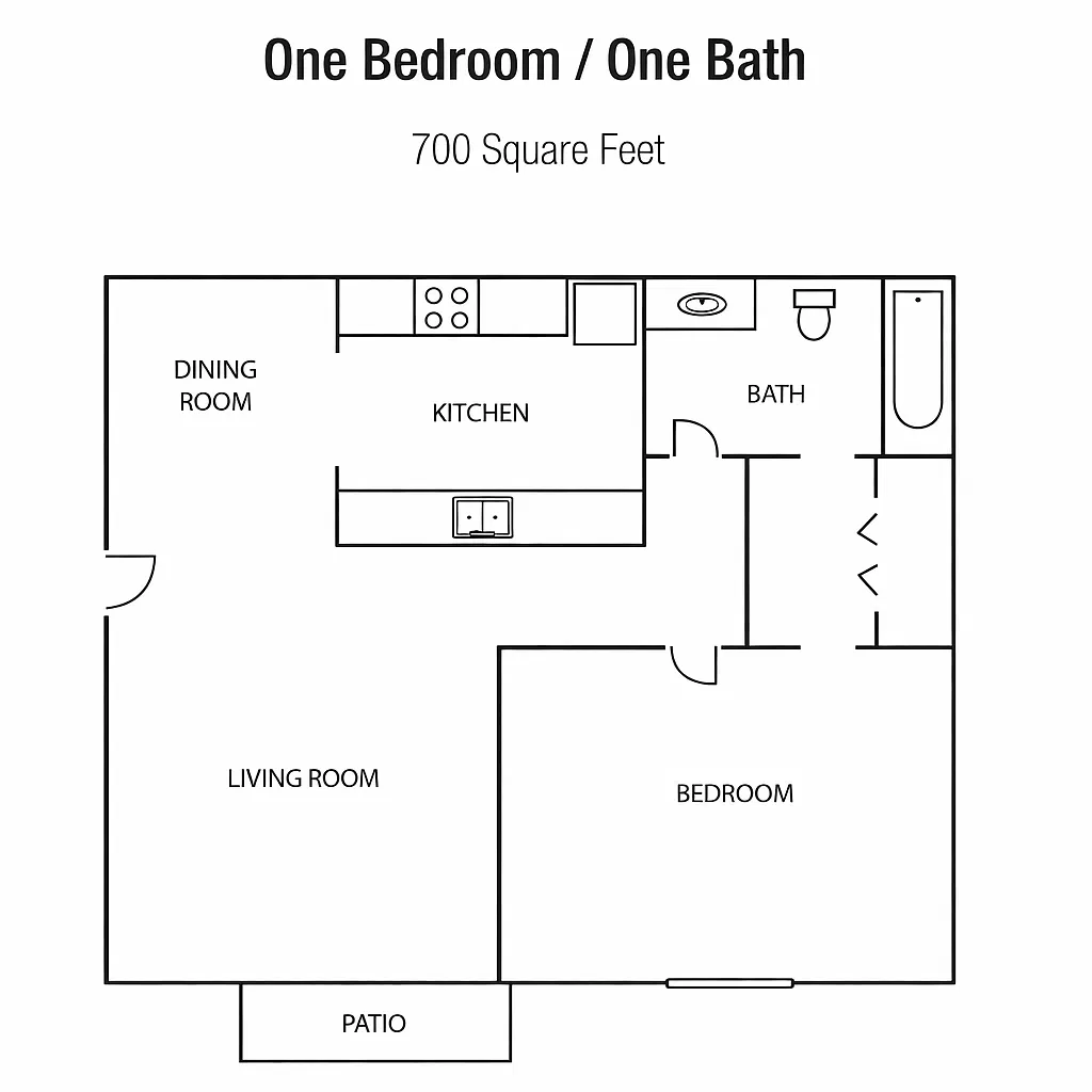 Floor plan 1BR