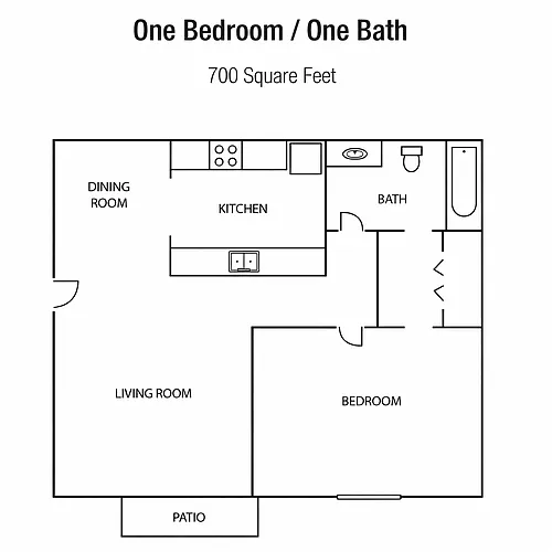 Floor plan 1BR