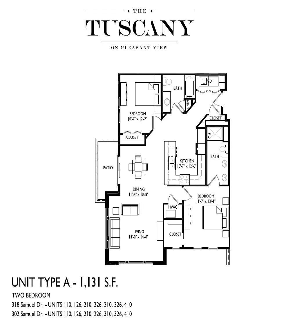 Floor plan Type A
