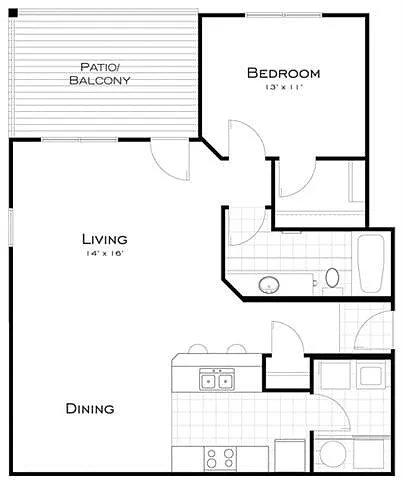 Floor plan Harbor/Flat