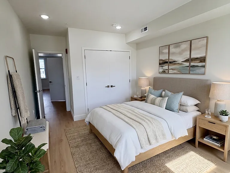 Virtually staged to help show possible furniture layout and use of space.