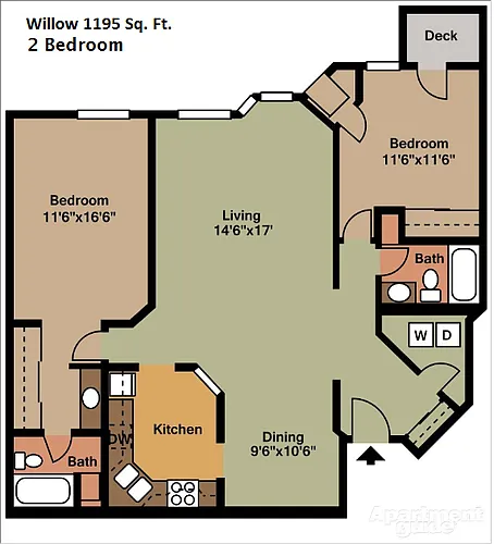 Floor plan Willow