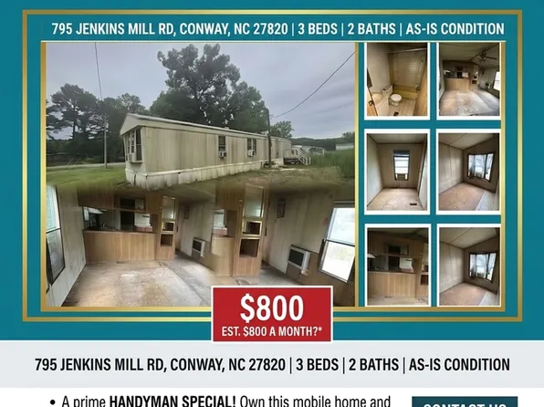 795 Jenkins Mill Rd, Seaboard, NC 27820