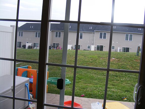 Backyard with outside storage