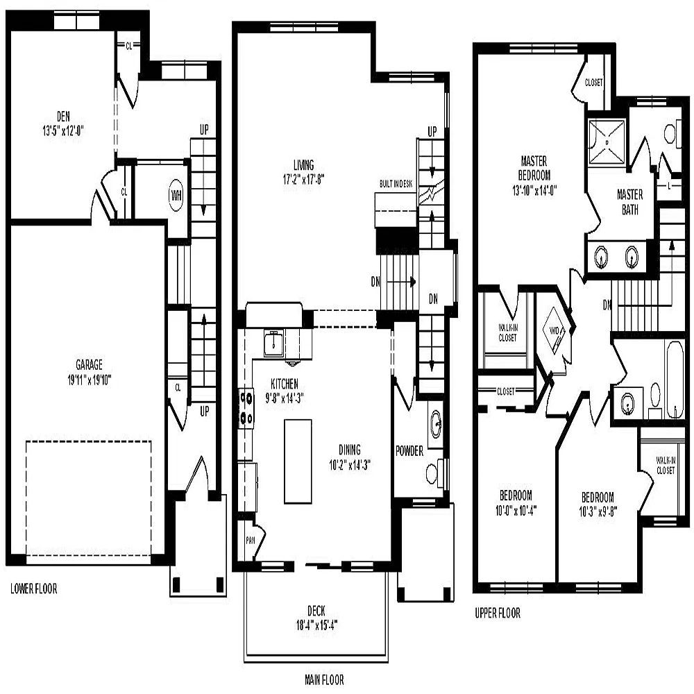 Floor plan Madoch Townhome- Den