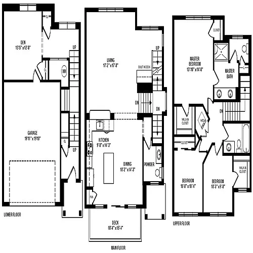 Floor plan Madoch Townhome- Den