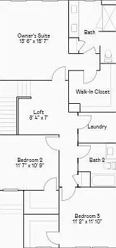 2nd Floor Layout with Dimension