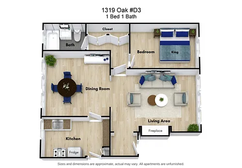 Floor plan 1 Bed