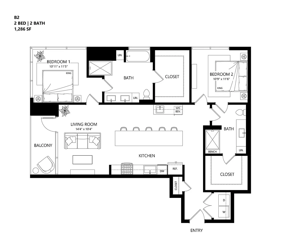 Floor plan B2