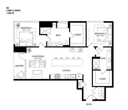 Floor plan B2