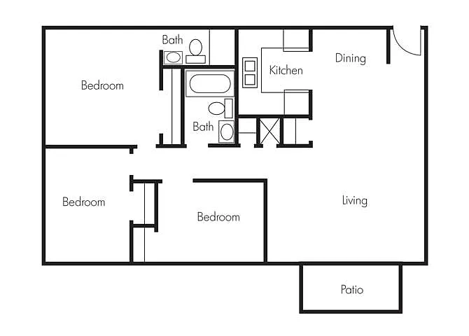 Floor plan 3 Bedroom