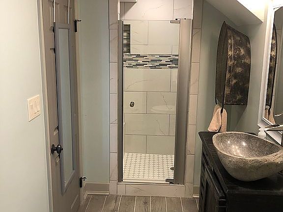 Basement shower