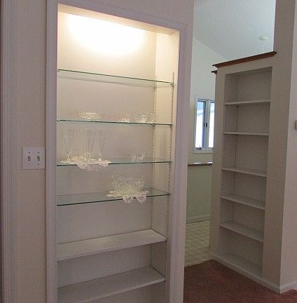 Built-in shelves