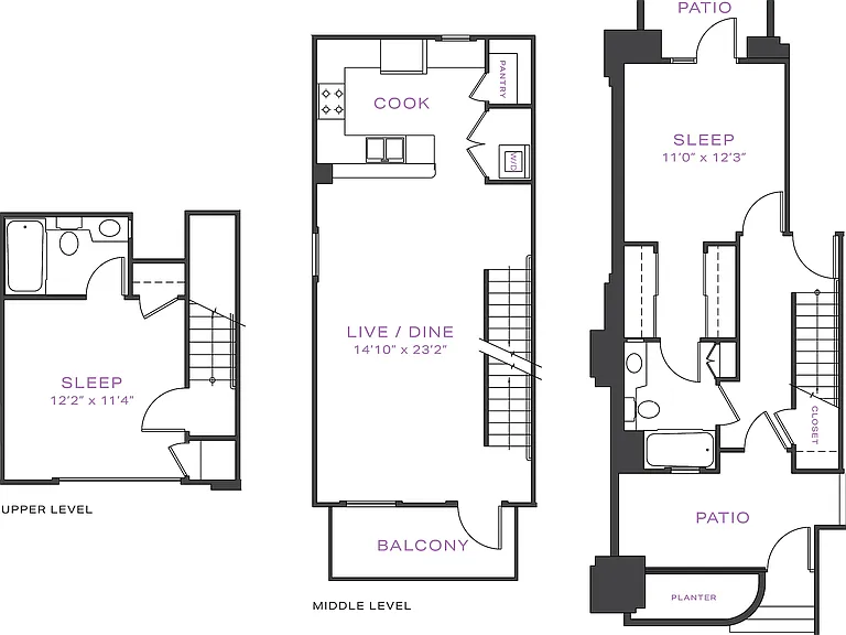 B2 Floor Plan | 2x2 B2 Floor Plan | 2x2