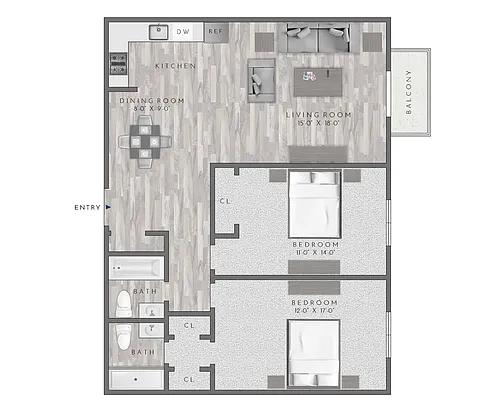 Floor plan B3