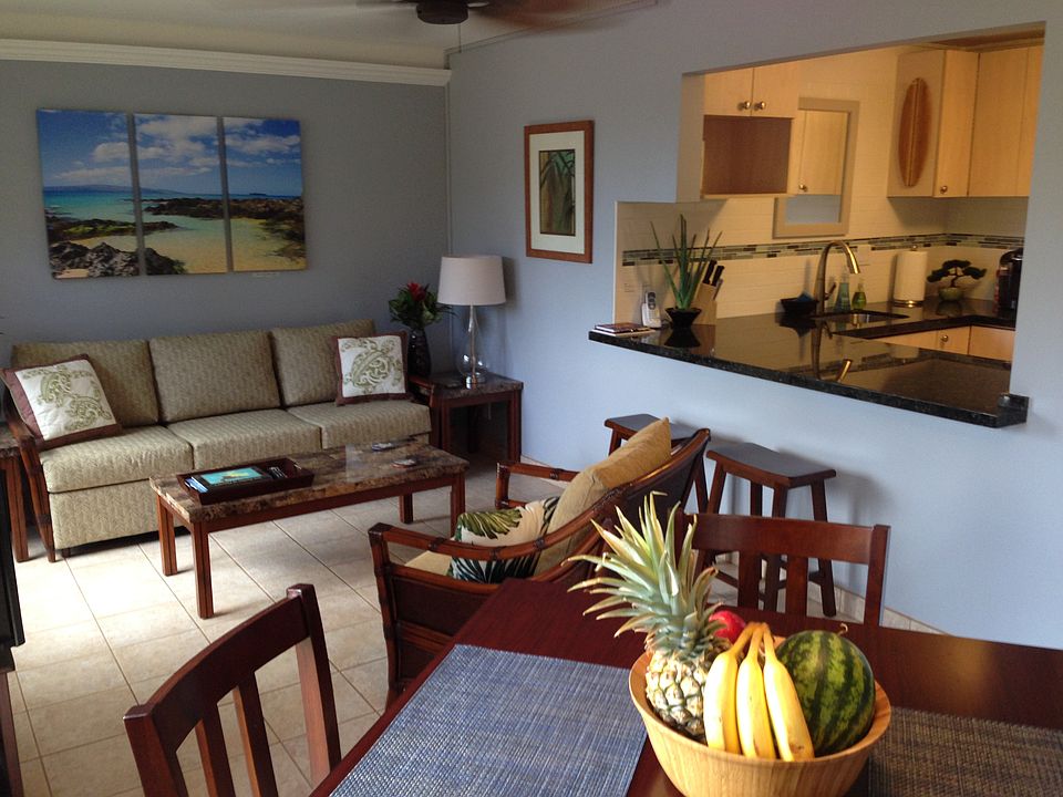 Living room to kitchen.