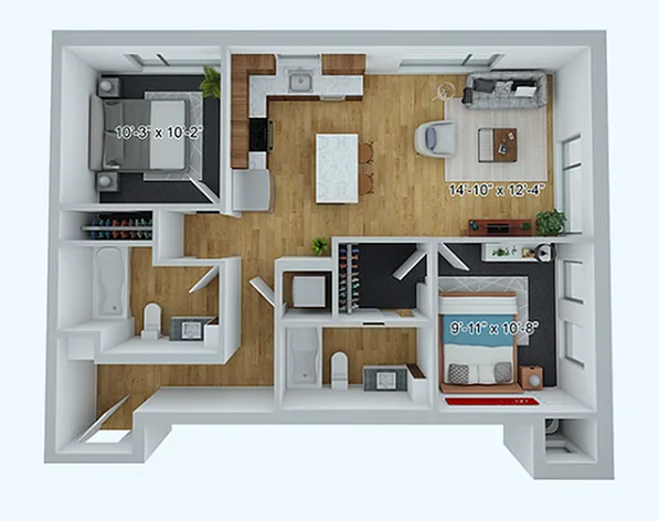Floor plan Fortitude