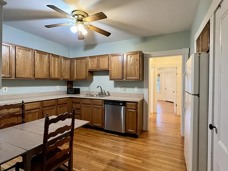 Eat-in kitchen with dishwasher and updated appliances