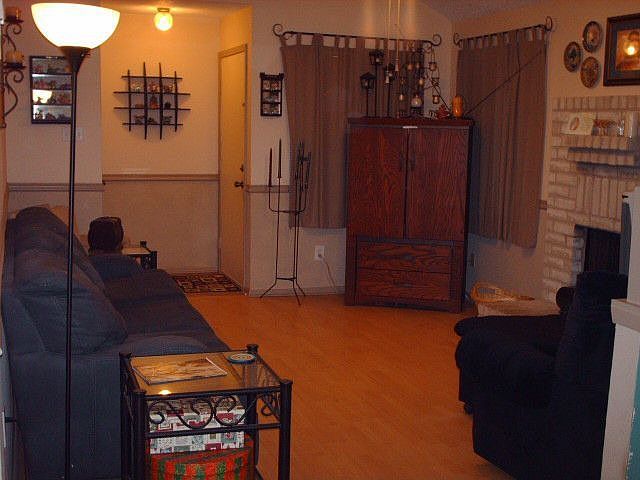 Living room looking toward the front door.