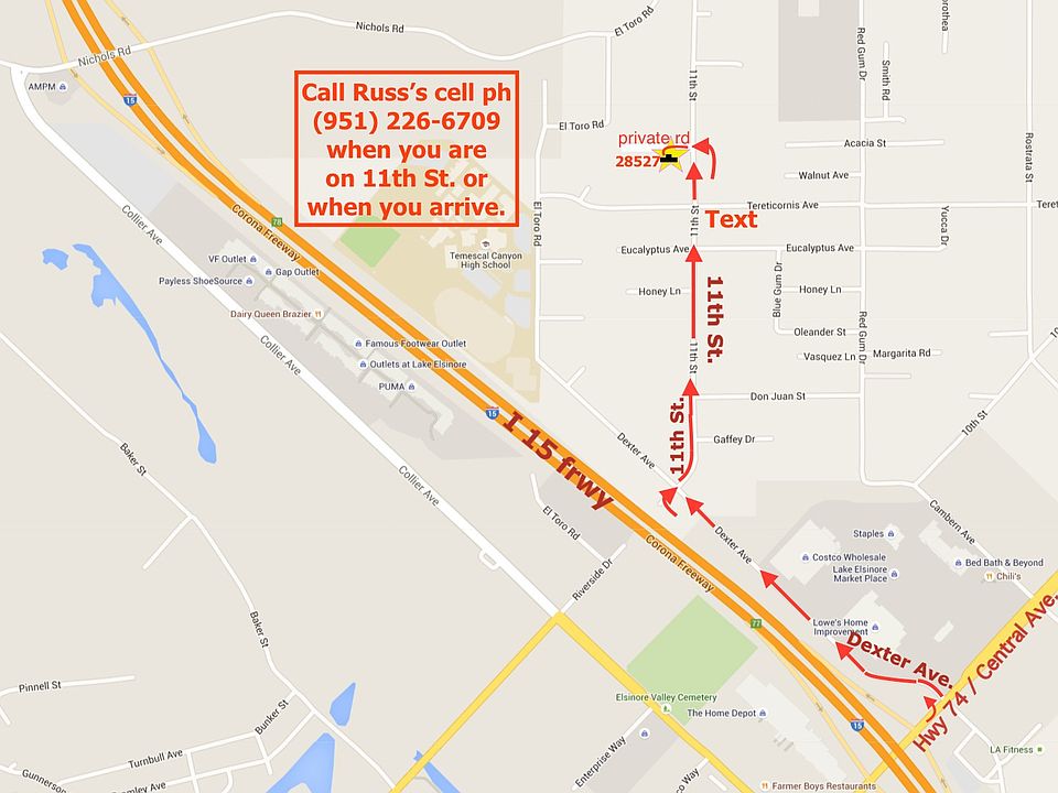 Use this map & directions