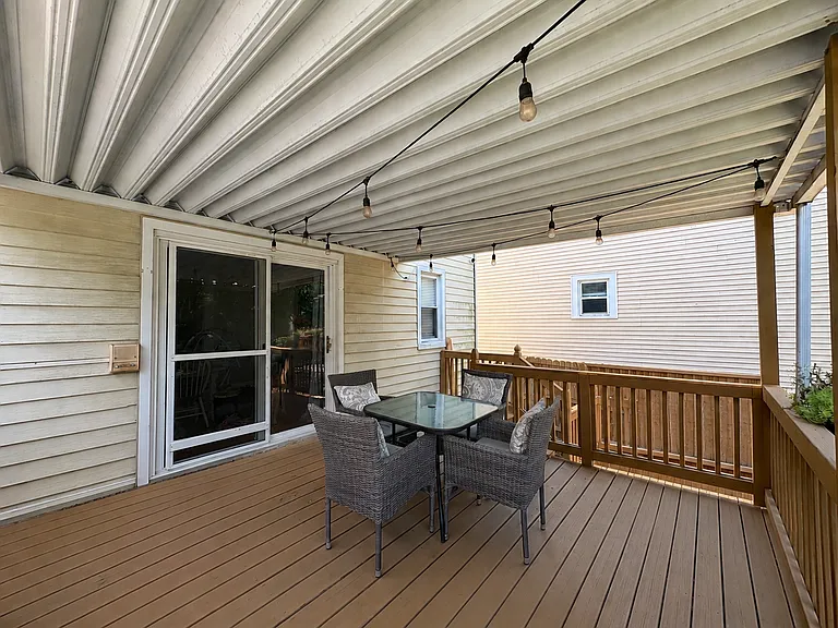 Covered multi-level deck
