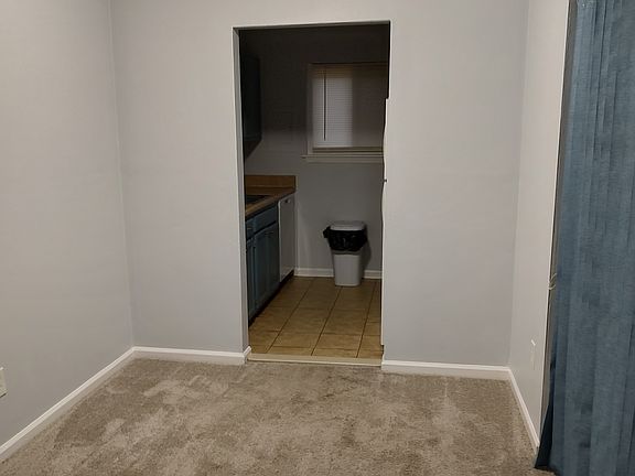 Dining room with storage.