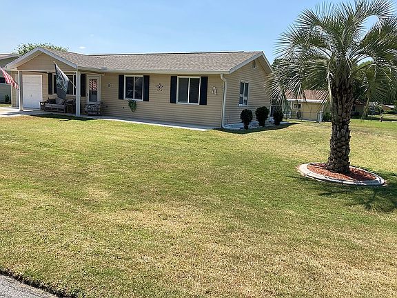 Extended concrete porch!
