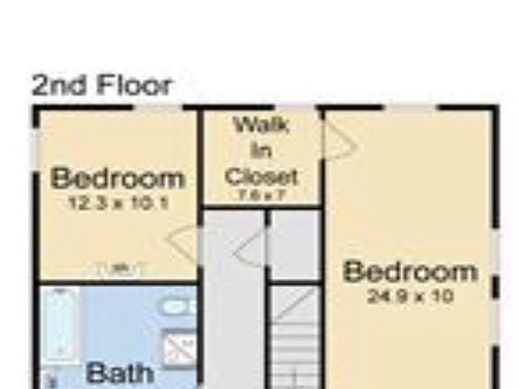 Upstairs bedrooms and full bath
