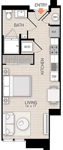Floor plan River View V Plan 104