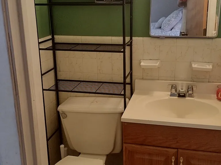 Master bedroom, bathroom for privacy.