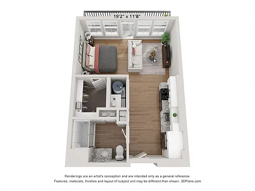 Floor plan S1 - Tiffany Studio