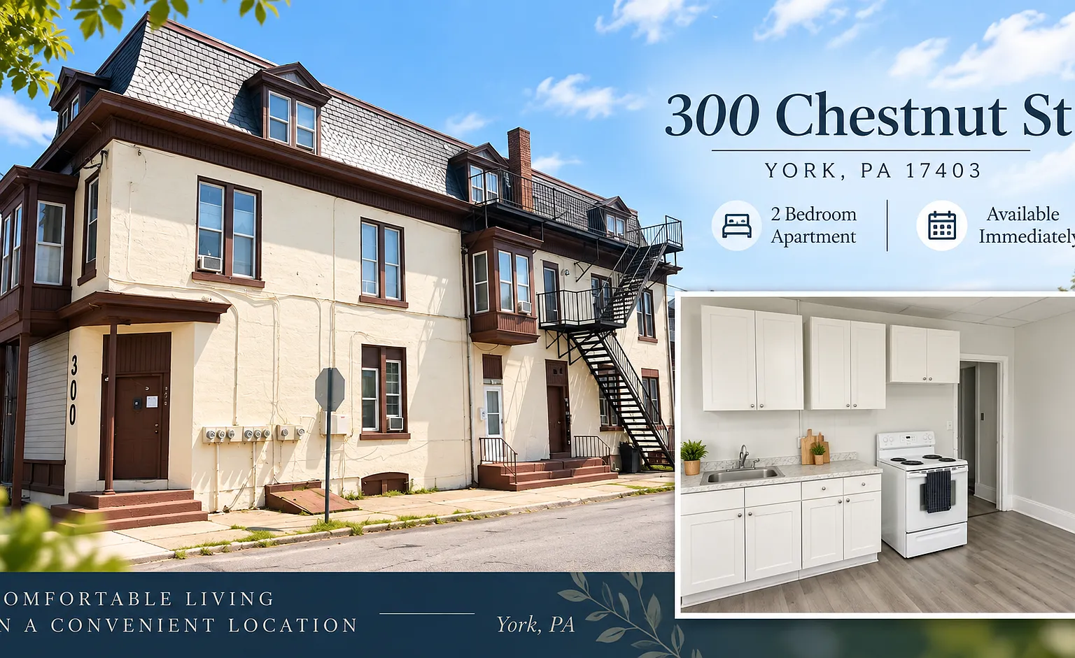 2 bed, $1,100 — Photo 1