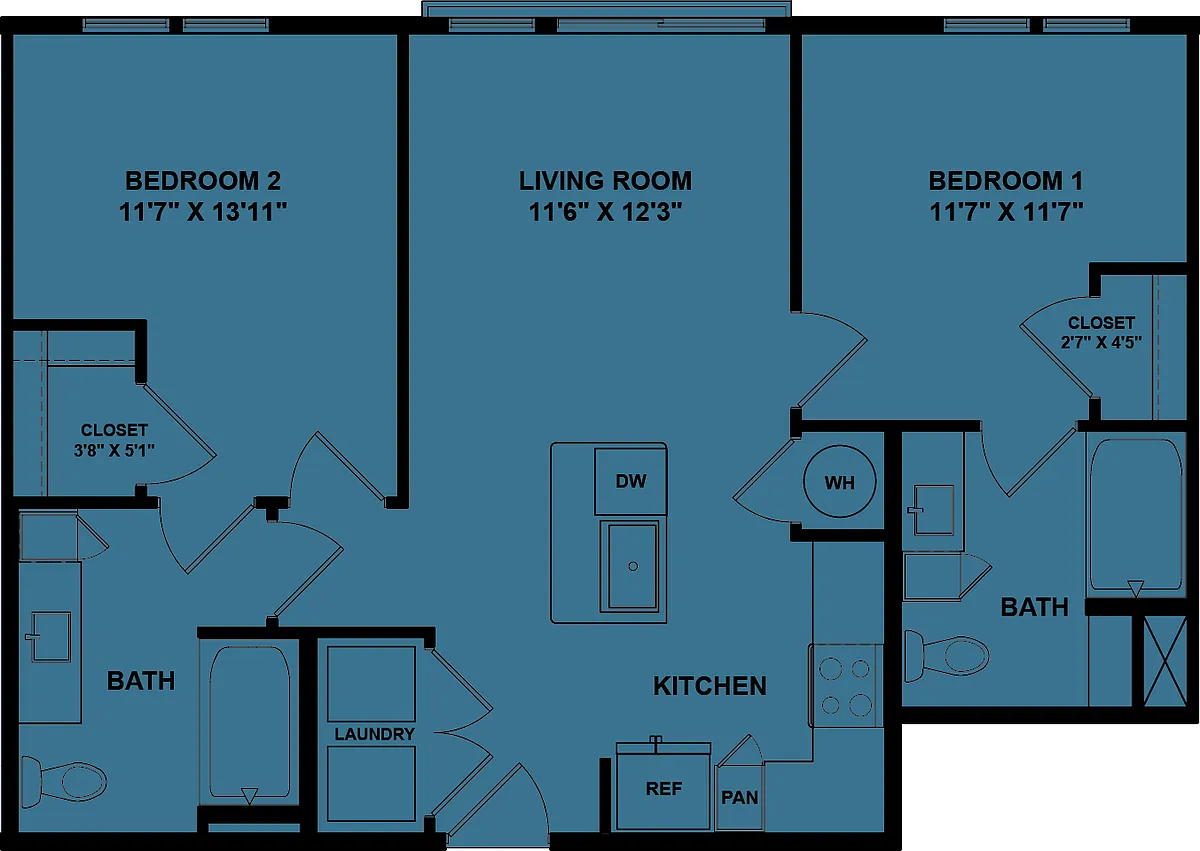 Floor plan B2a 60%