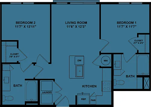 Floor plan B2a 60%