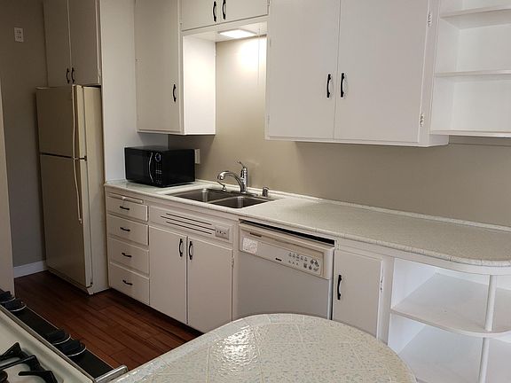 Kitchen with ample counter and cabinet space.
