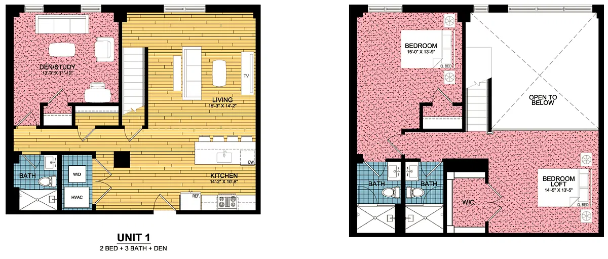 Floor plan 3 Bed | 3 Bath