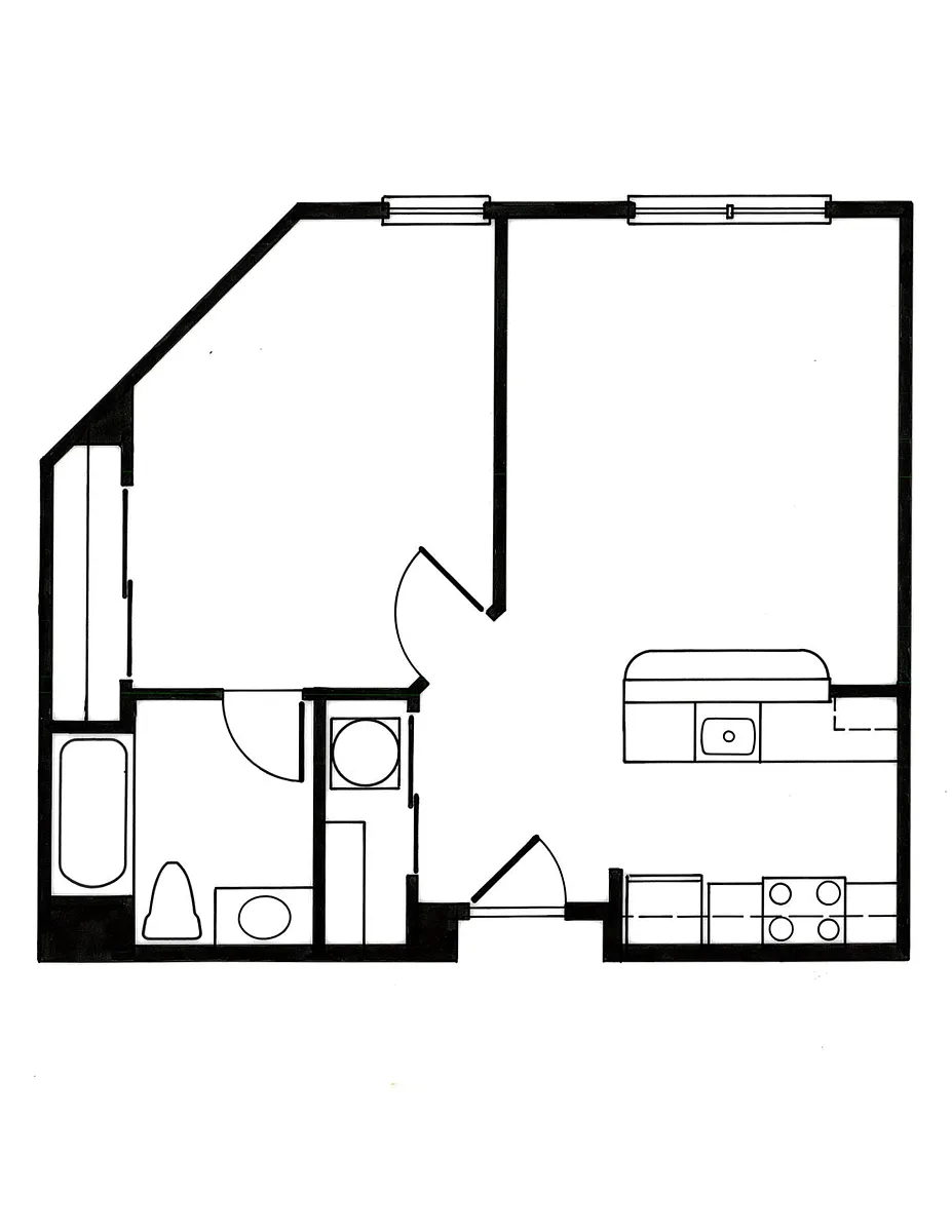 Floor plan N60 1X1