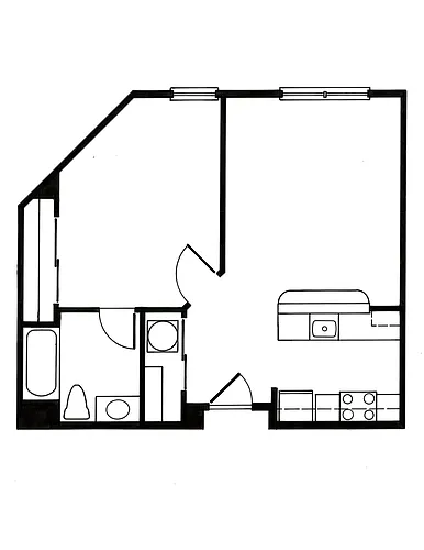 Floor plan N60 1X1