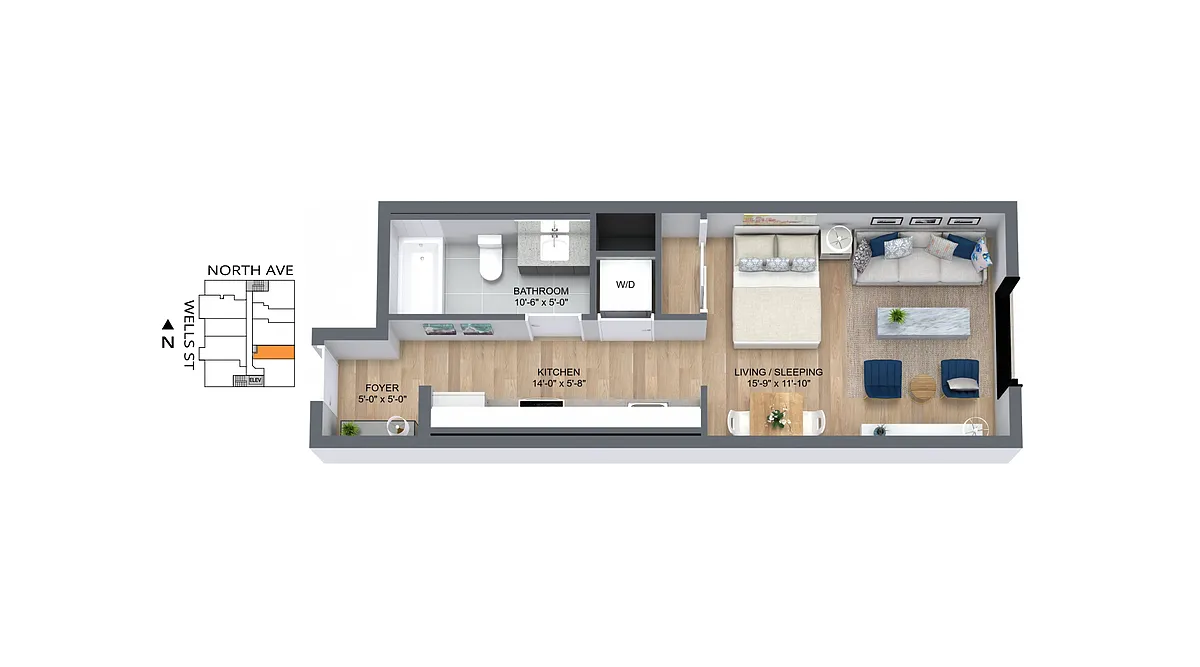 Floor plan 509