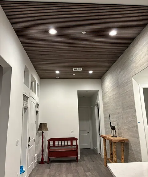 Foyer looking towards bedrooms on the front of the house