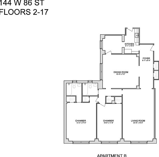 2nd image of 144 W 86th St #17B