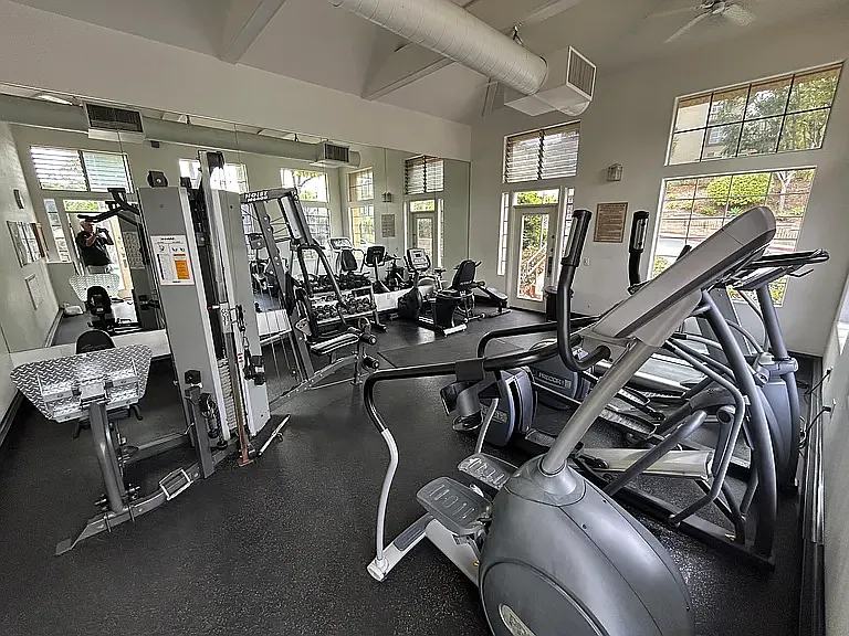 Fitness Center with dedicated restroom and shower facilities (not shown in photo)