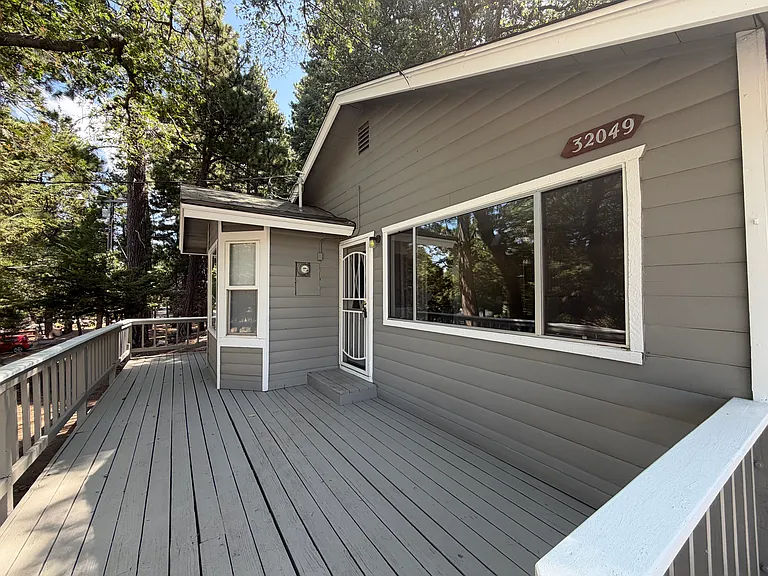 Front porch with entry to home.