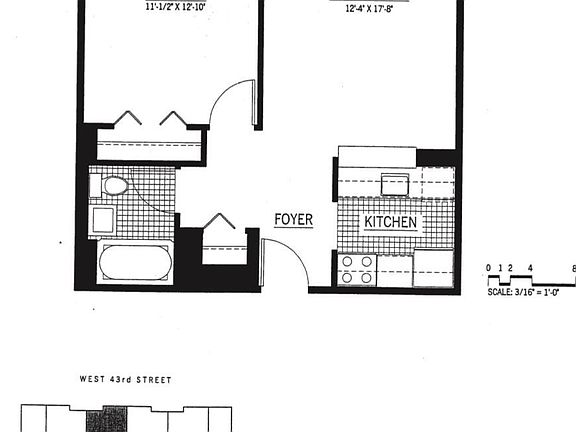 3rd image of 350 W 43rd St APT 4F