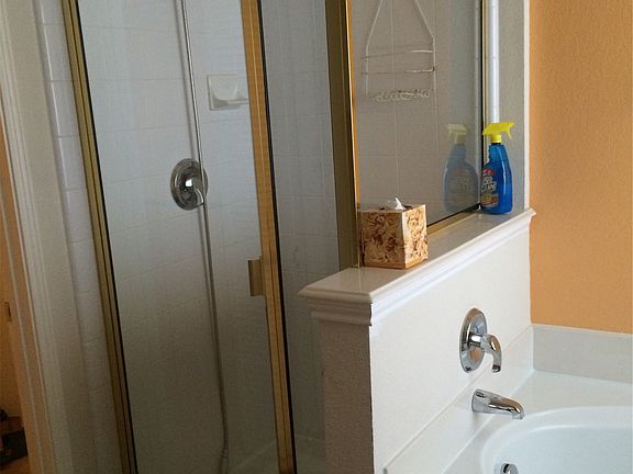 Separate shower in master bath