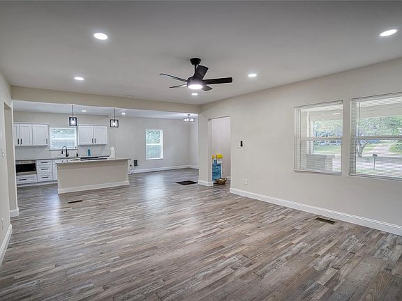 view from open living room