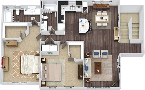 Floor plan Crabtree with Attached Garage