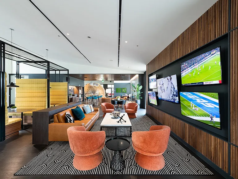 Lounge with Big Screens