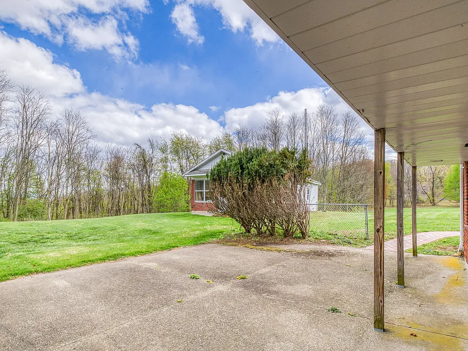 Patio and private entry to unit #3