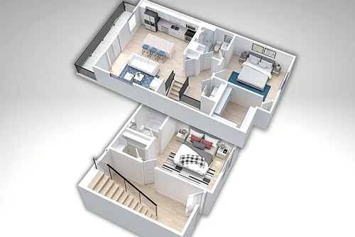 Floor plan 2 Story Townhome